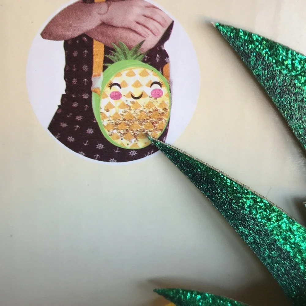 Two-in-one pineapple crossbody bag and fanny pack